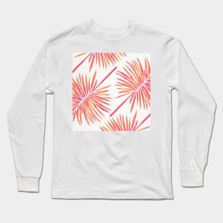 fan palm pink Long Sleeve T-Shirt